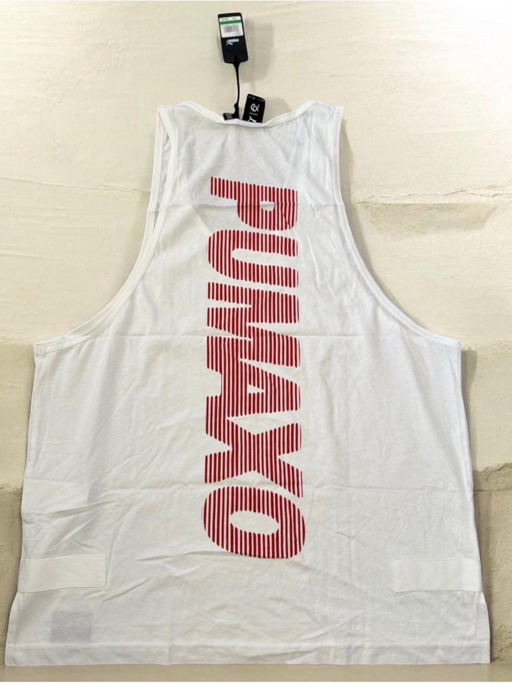 Puma x XO by The Weeknd Red Birch White Loose Fit Tank Top Men’s Size L